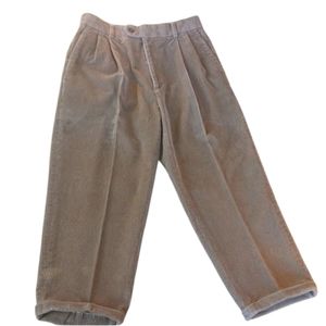 JOSEPH & FEISS Men's Tan Corduroy Pants-Vintage,32, Brown.